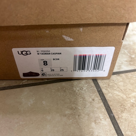 NEW in Box UGG Women's Leopard-Print Tasman Slip-On Clog in Brown - Picture 2 of 5